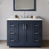 Custom image for Dark Blue with Brushed Nickel Trim / Giotto Quartz / 34