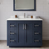 Custom image for Dark Blue with Brushed Nickel Trim / White Quartz / 34
