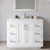Custom image for White with Brushed Nickel Trim / Giotto Quartz / 34