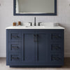 Custom image for Dark Blue with Matte Black Trim / White Quartz / No Mirror