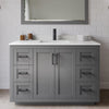 Custom image for Dark Gray with Matte Black Trim / Carrara Cultured Marble / 46
