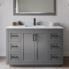 Custom image for Dark Gray with Matte Black Trim / White Carrara Marble / 46