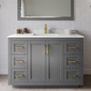 Custom image for Dark Gray with Brushed Gold Trim / Giotto Quartz / No Mirror