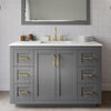 Custom image for Dark Gray with Brushed Gold Trim / Giotto Quartz / 46