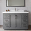 Custom image for Dark Gray with Brushed Nickel Trim / White Cultured Marble / No Mirror