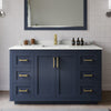Custom image for Dark Blue with Brushed Gold Trim / Giotto Quartz / 46
