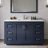 Custom image for Dark Blue with Brushed Nickel Trim / Giotto Quartz / No Mirror