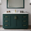 Custom image for Green with Brushed Gold Trim / White Quartz / 46