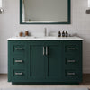 Custom image for Green with Brushed Nickel Trim / Carrara Cultured Marble / 46
