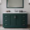 Custom image for Green with Brushed Nickel Trim / White Carrara Marble / 46