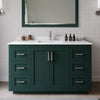 Custom image for Green with Brushed Nickel Trim / White Cultured Marble / 46