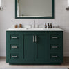Custom image for Green with Brushed Nickel Trim / White Quartz / No Mirror