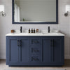 Custom image for Dark Blue with Matte Black Trim / White Quartz / No Mirror