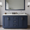 Custom image for Dark Blue with Brushed Nickel Trim / Giotto Quartz / 58