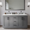 Custom image for Dark Gray with Matte Black Trim / White Quartz / 58
