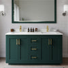 Custom image for Green with Brushed Gold Trim / White Quartz / 58