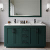 Custom image for Green with Matte Black Trim / White Quartz / 58