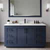 Custom image for Dark Blue with Matte Black Trim / White Quartz / 58
