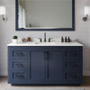 Custom image for Dark Blue with Matte Black Trim / White Quartz / 58