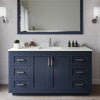 Custom image for Dark Blue with Brushed Nickel Trim / Giotto Quartz / No Mirror