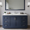 Custom image for Dark Blue with Brushed Nickel Trim / White Quartz / 58