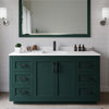 Custom image for Green with Matte Black Trim / White Cultured Marble / No Mirror