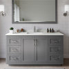 Custom image for Dark Gray with Brushed Nickel Trim / Giotto Quartz / No Mirror