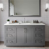 Custom image for Dark Gray with Brushed Nickel Trim / Giotto Quartz / 58