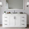 Custom image for White with Matte Black Trim / Giotto Quartz / No Mirror