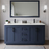 Custom image for Dark Blue with Matte Black Trim / White Quartz / No Mirror