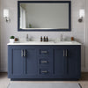 Custom image for Dark Blue with Brushed Nickel Trim / Giotto Quartz / 58