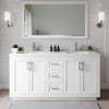 Custom image for White with Brushed Nickel Trim / Giotto Quartz / No Mirror