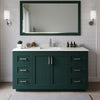 Custom image for Green with Brushed Nickel Trim / Giotto Quartz / 58