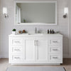Custom image for White with Brushed Nickel Trim / Giotto Quartz / No Mirror