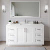 Custom image for White with Brushed Nickel Trim / White Quartz / 58