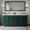 Custom image for Green with Brushed Gold Trim / Giotto Quartz / No Mirror