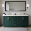 Custom image for Green with Brushed Gold Trim / White Quartz / 70