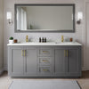Custom image for Dark Gray with Brushed Gold Trim / Giotto Quartz / No Mirror