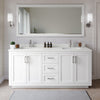 Custom image for White with Brushed Nickel Trim / White Quartz / No Mirror