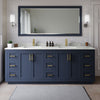 Custom image for Dark Blue with Brushed Gold Trim / Giotto Quartz / 70