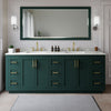 Custom image for Green with Brushed Gold Trim / Giotto Quartz / No Mirror