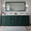 Custom image for Green with Brushed Nickel Trim / Carrara Cultured Marble / No Mirror
