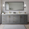 Custom image for Dark Gray with Brushed Gold Trim / Giotto Quartz / No Mirror