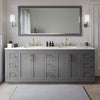 Custom image for Dark Gray with Brushed Gold Trim / Giotto Quartz / No Mirror
