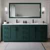 Custom image for Green with Matte Black Trim / Carrara Cultured Marble / 70