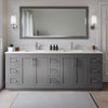 Custom image for Dark Gray with Brushed Nickel Trim / Carrara Cultured Marble / No Mirror