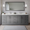Custom image for Dark Gray with Brushed Nickel Trim / White Quartz / No Mirror