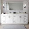 Custom image for White with Brushed Nickel Trim / Giotto Quartz / 70