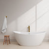Custom image for White with Polished Chrome Trim and Brushed Gold Faucet / 66