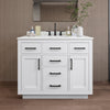 Custom image for White with Matte Black Trim / Giotto Quartz / No Mirror